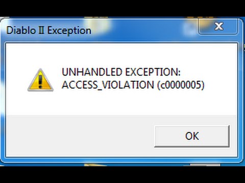 Diablo 2 Unhandled Exception Breakpoint 80000003